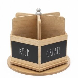 Rae Dunn by Design Styles Rotating Craft Tools Organizer Chalkboard Panels